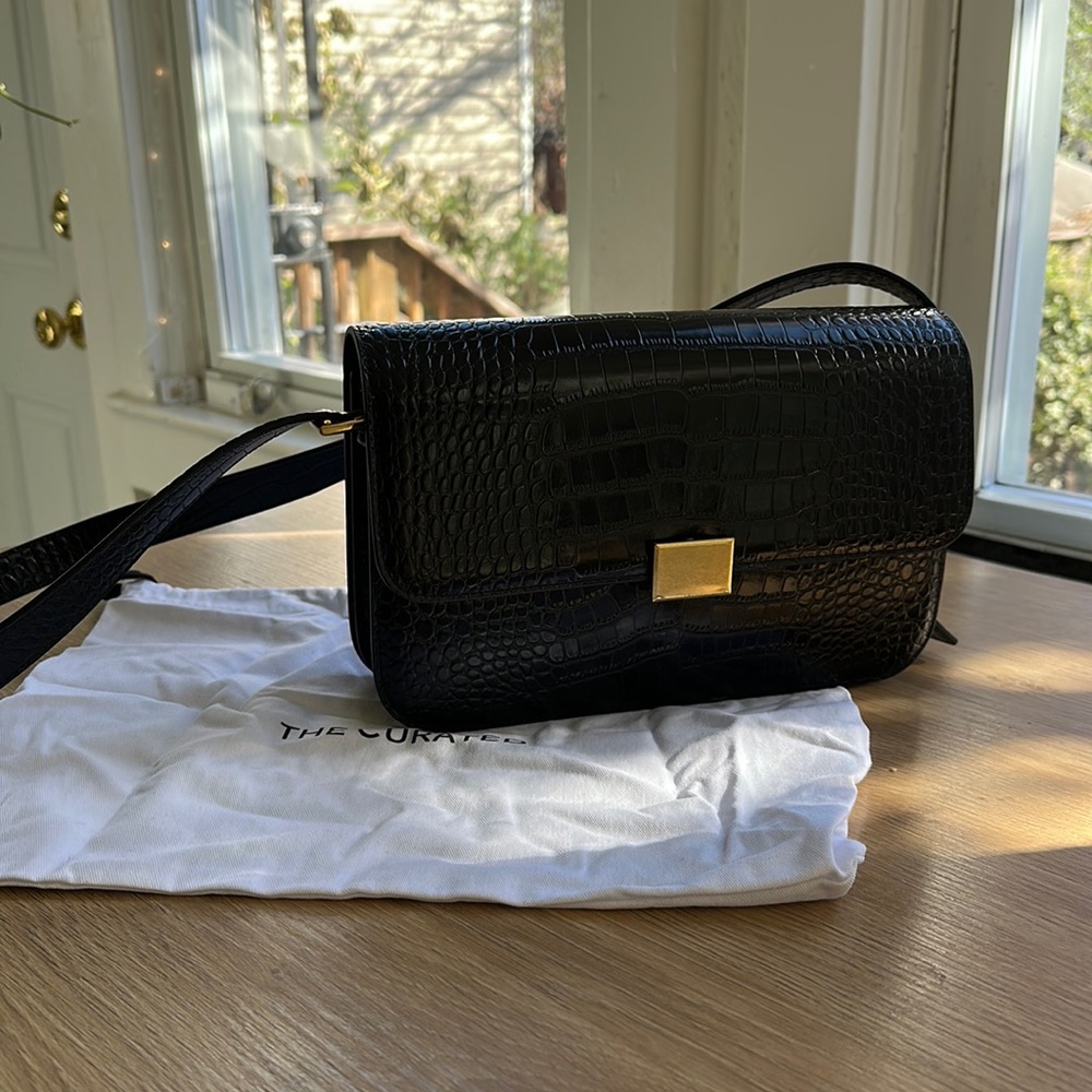 The Curated Mock Croc Shoulder Bag